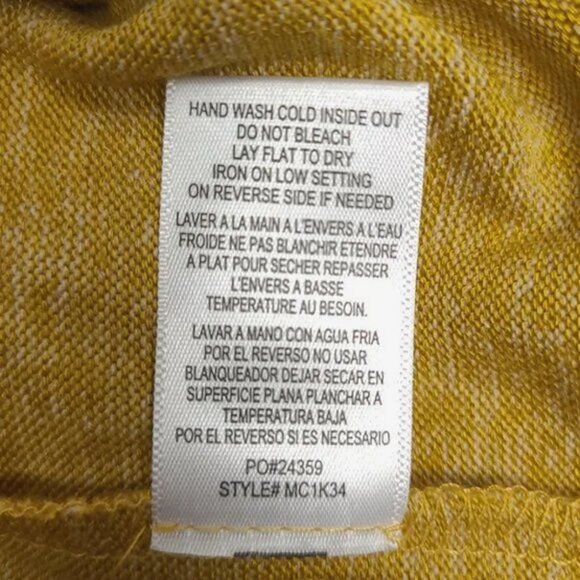 Bobeau Gold Button Up Cardigan Sz Large - Picture 4 of 4